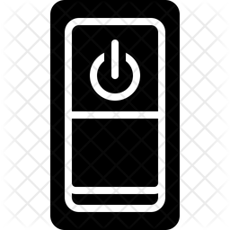 256x256 Power Switch Icon Of Glyph Style