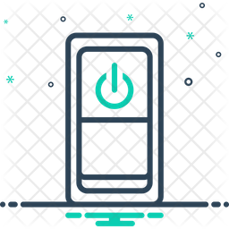 256x256 Power Switch Icon Of Line Style