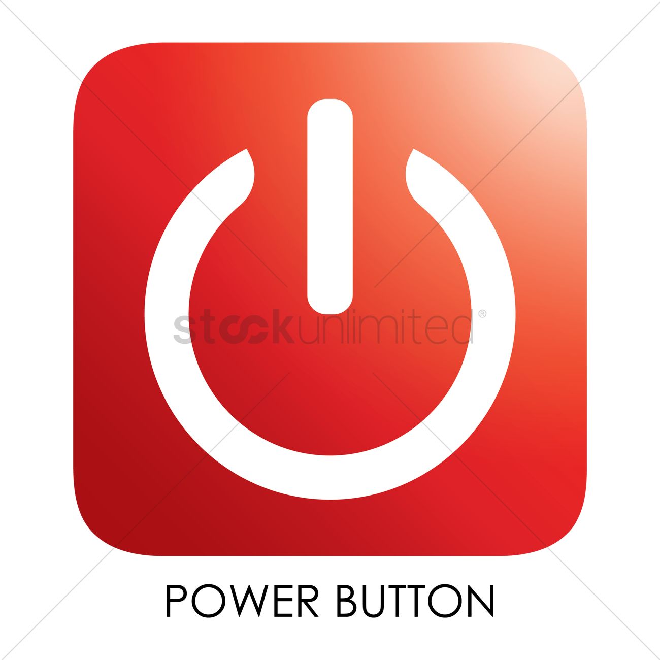 1300x1300 Power Button Icon Vector Image