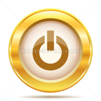 324x324 Power Button Icon Red Glossy Web Icon With Shaddow