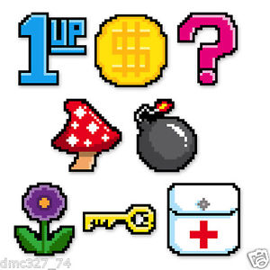Video Game Party Decorations Bit Pixel Power Up Icons Die Cut 300x300 Video Game Party Decorations Bit Pixel Power Up Icons Die Cut