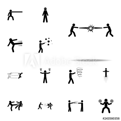 500x500 Super Power, Force, Fight Icon Special Human Powerful Icons
