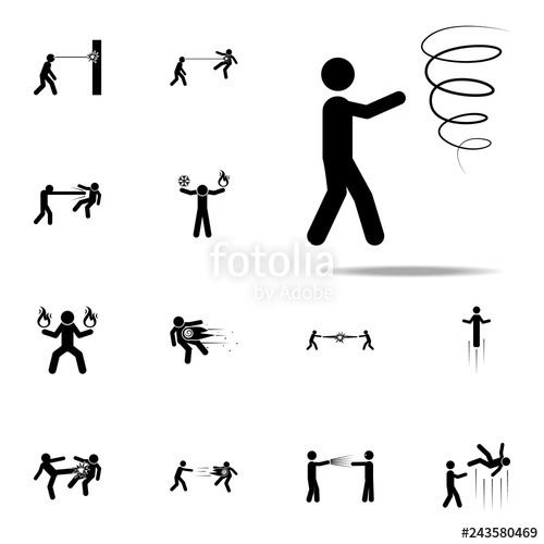 500x500 Wind, Super Power Icon Special Human Powerful Icons Universal Set