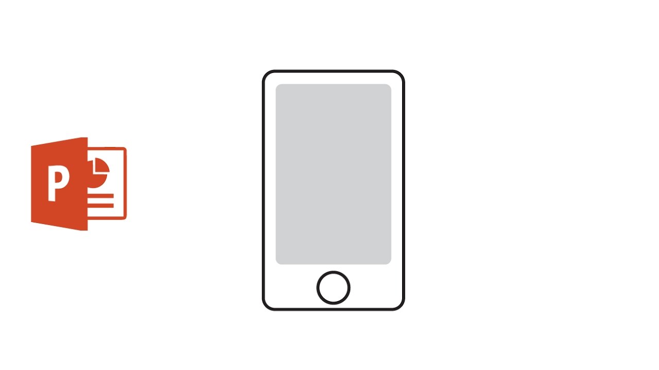 1280x720 Draw Mobile Icon Using Microsoft Powerpoint