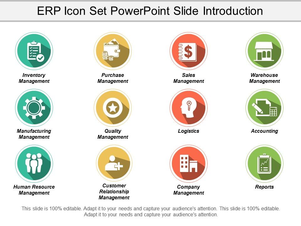 960x720 Erp Icon Set Powerpoint Slide Introduction Powerpoint Slide