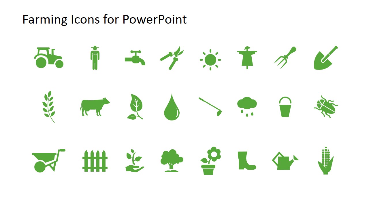 1280x720 Farming Icons For Powerpoint