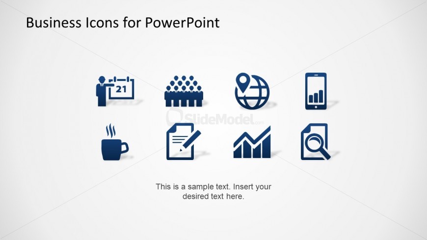Blue Business Icons Set For Powerpoint 870x489 Blue Business Icons Set For Powerpoint