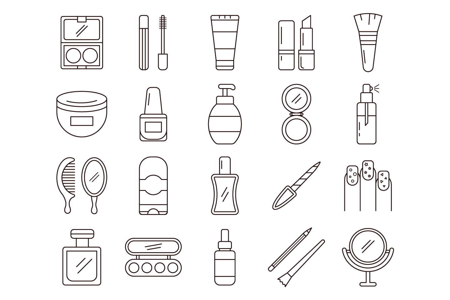 Cosmetics Vector Free Icon Set 1440x960 Cosmetics Vector Free Icon Set