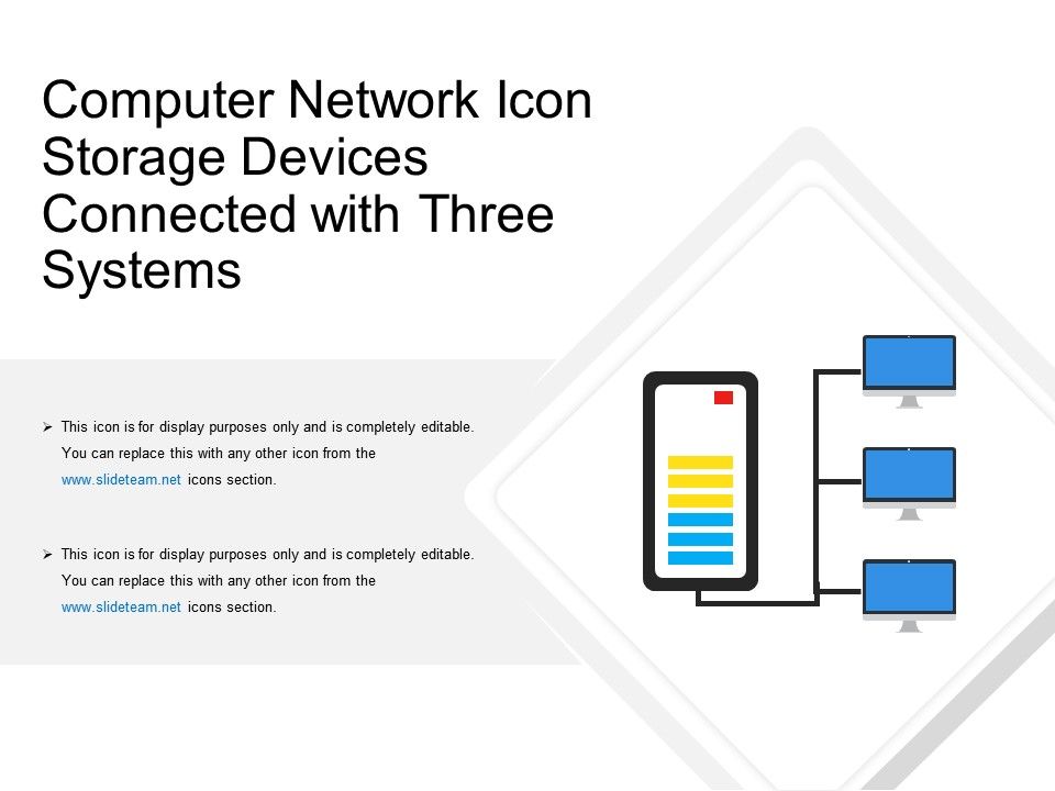 960x720 Computer Network Icon Storage Devices Connected With Three Systems