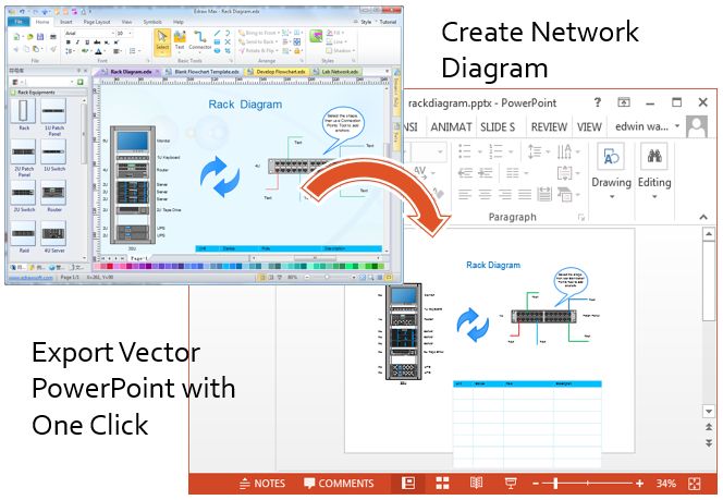 664x459 Network Diagrams In Powerpoint