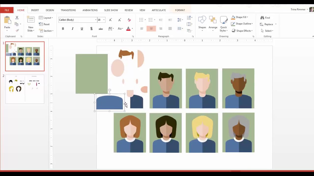 1280x720 Powerpoint How To Create People Icons