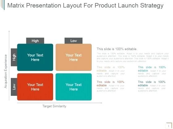 560x420 Matrix Presentation Layout For Product Launch Strategy
