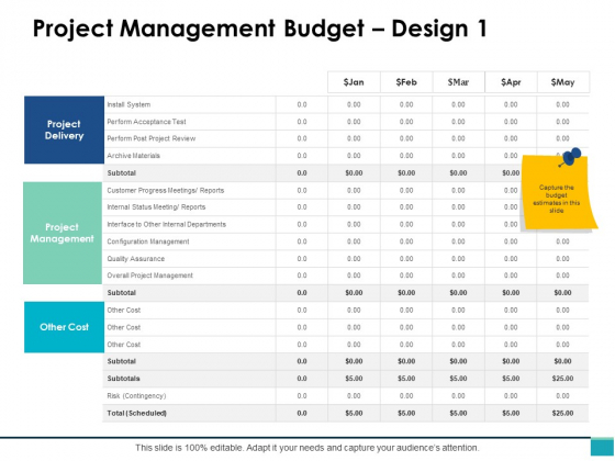 560x420 Project Management Budget Design Ppt Powerpoint Presentation Icon