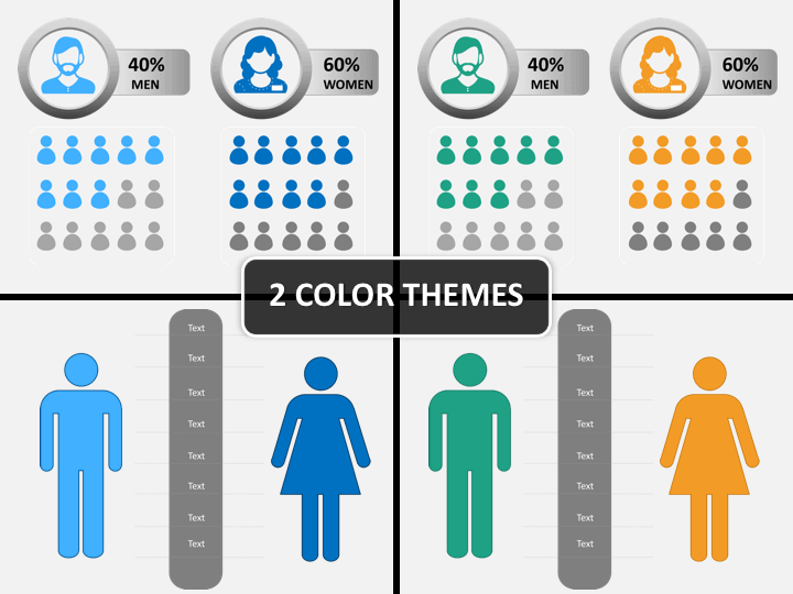 720x540 Male And Female Icons Powerpoint Sketchbubble