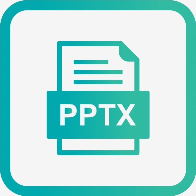 640x640 Pptx Document Icon, Pptx, Document, Png And Vector