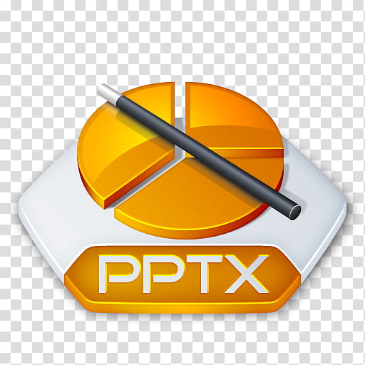 512x512 Senary System, Orange And Gray Pptx Icon Transparent Background
