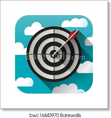 362x382 Target Practice Icon, Art Print Barewalls Posters Prints