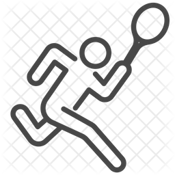 256x256 Tennis Practice Icon Of Line Style