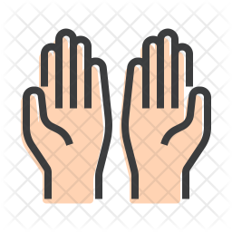 256x256 Pray Icon Of Colored Outline Style