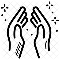 256x256 Pray Icon Of Line Style