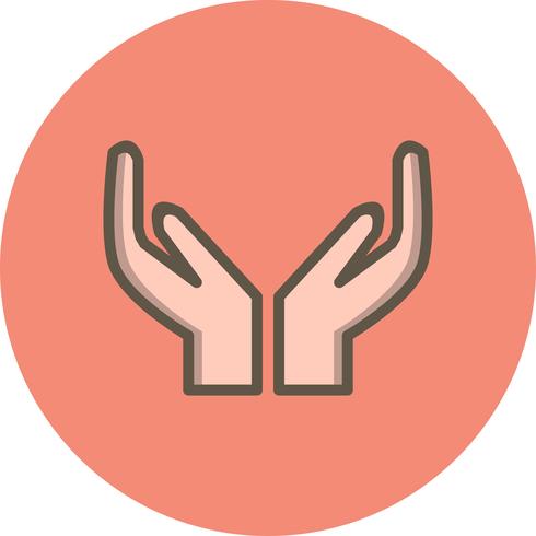 490x490 Vector Praying Icon