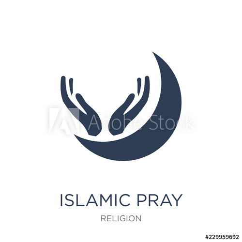 500x500 Islamic Pray Icon Trendy Flat Vector Islamic Pray Icon On White