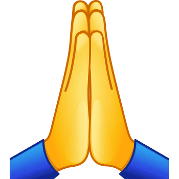 350x350 Praying Hands Symbols Emoticons