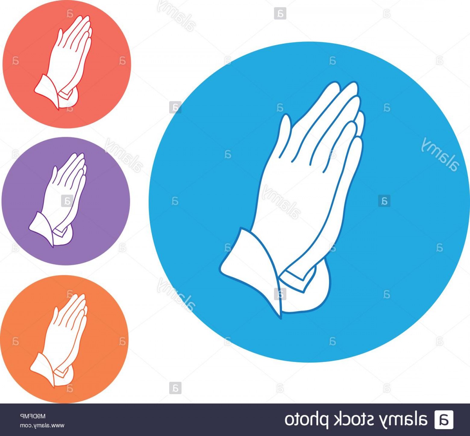 1560x1448 Vector Illustration Of Praying Hands Icon Isolated On White