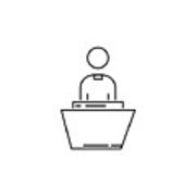 180x180 Preacher Icon Framed Print