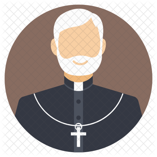 512x512 Priest Icon Of Flat Style
