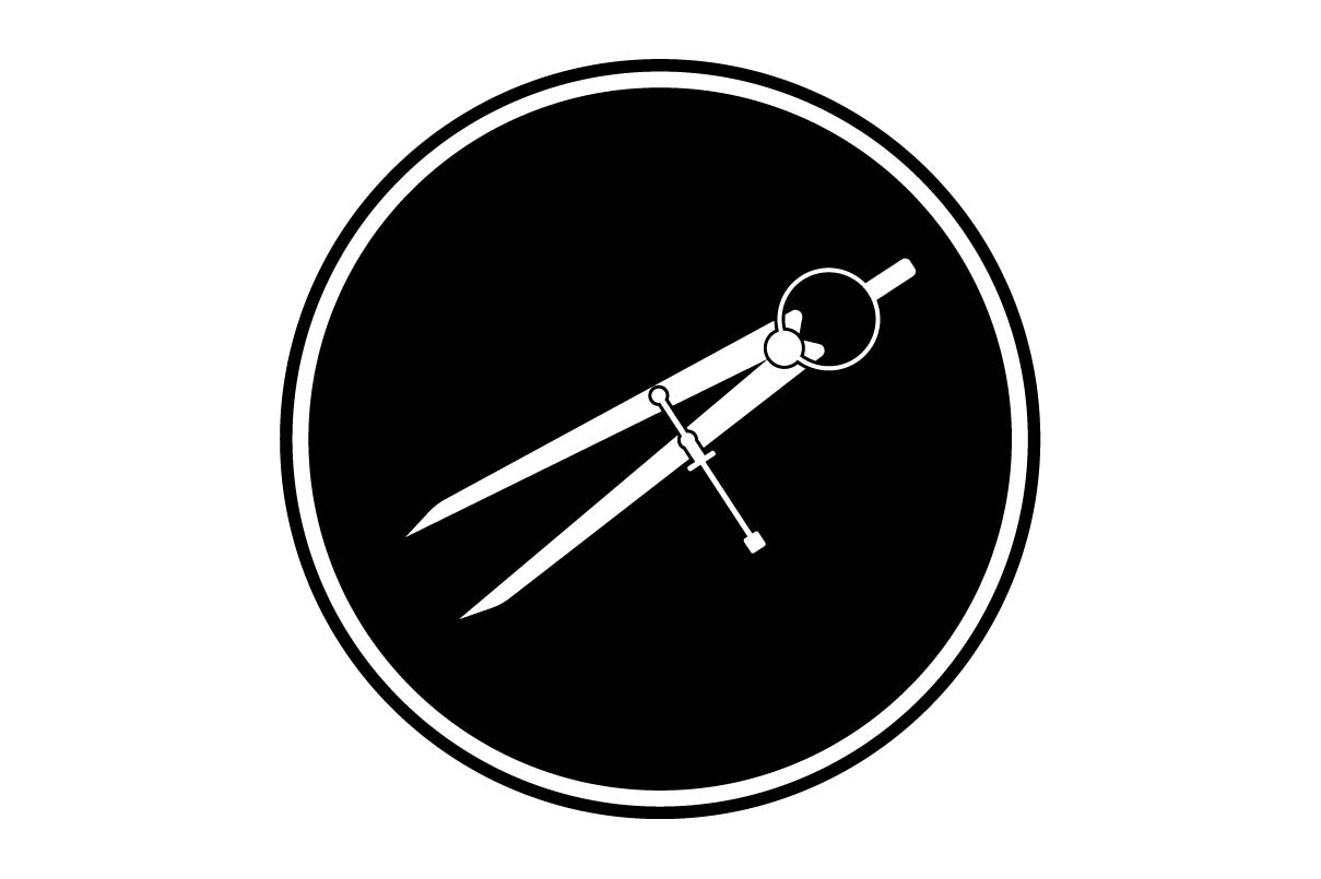 1209x805 Precision Icon On Black Circle