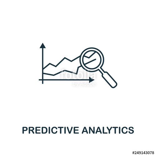 Predictive Analytics Icon Thin Line Style Industry Icons 500x500 Predictive Analytics Icon Thin Line Style Industry Icons
