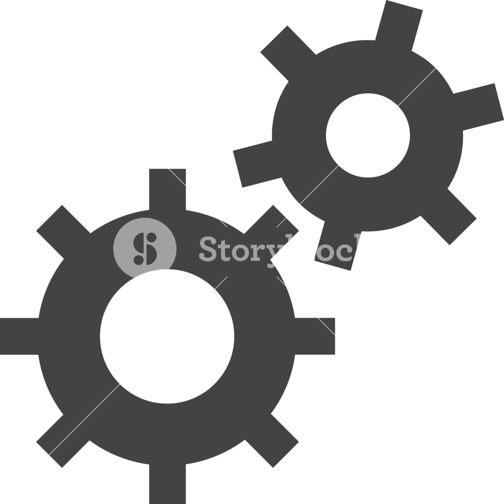 1000x1000 System Preferences Glyph Icon Royalty Free Stock Image
