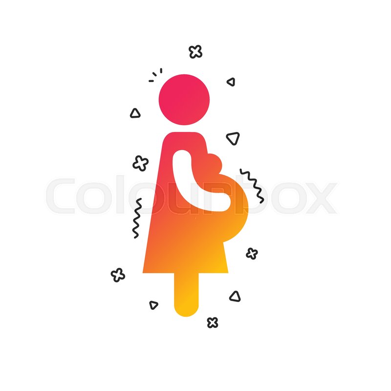 800x800 Pregnant Sign Icon Women Pregnancy Stock Vector Colourbox