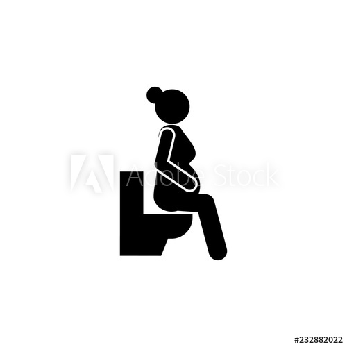 500x500 Pregnant Woman, Toilet Icon Element Of Pregnant Icon For Mobile