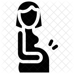 256x256 Pregnant Woman Icon Of Glyph Style
