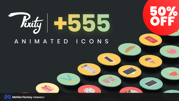 590x332 Videohive Pixity Animated Icons