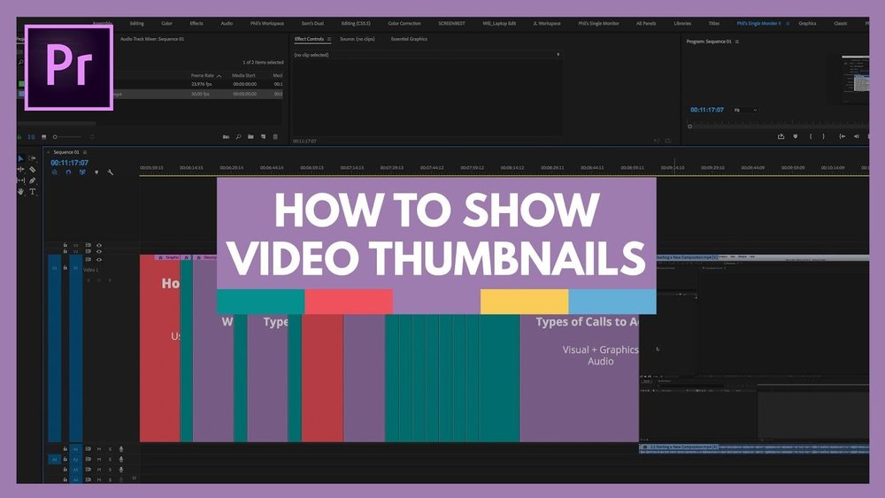 1000x563 Video School Online How To Show Video Thumbnails In A Premiere