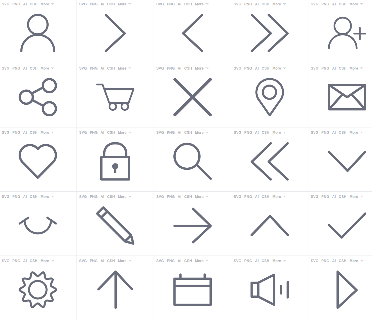 1240x1067 Quality Line Icons