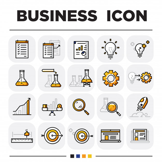 626x626 Business Icon Sets Vector Premium Download