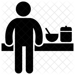 256x256 Food Preparation Icon Of Glyph Style