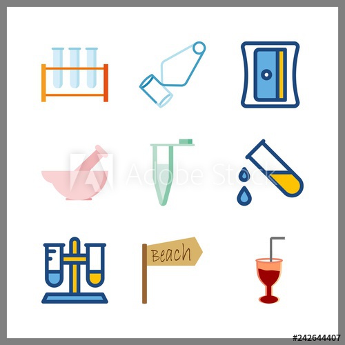 500x500 Preparation Icon Vector Illustration Preparation Set Cocktail