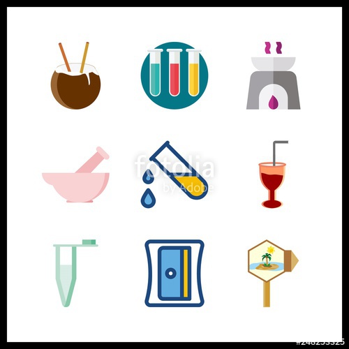 500x500 Preparation Icon Vector Illustration Preparation Set Mortar