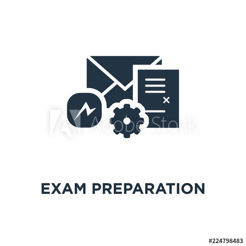 500x500 Exam Preparation Icon School Test, Education Concept Symbol