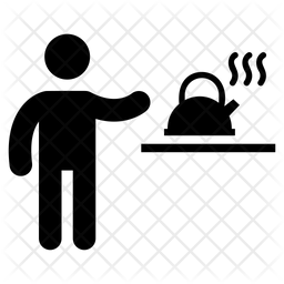 256x256 Breakfast Preparation Icon Of Glyph Style