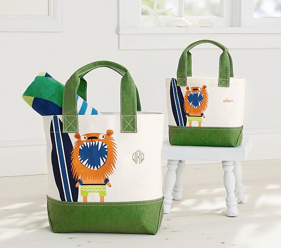 558x492 Monster Preppy Icon Kids Tote Pottery Barn Kids