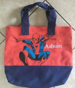 256x300 Ashton Mono Pottery Barn Kids Preppy Icon Tote Spider Man Bag