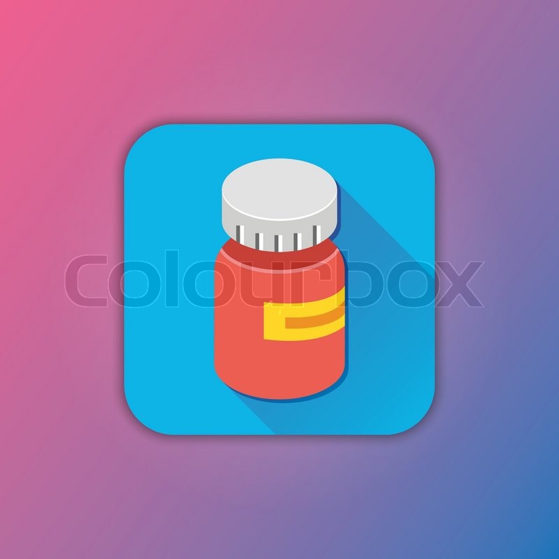 800x800 Vector Medical Pill Bottle Icon Stock Vector Colourbox
