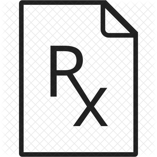 512x512 Prescription Icon Of Line Style
