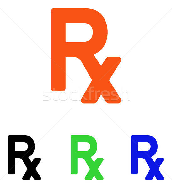 548x600 Prescription Symbol Flat Vector Icon Vector Illustration Victor